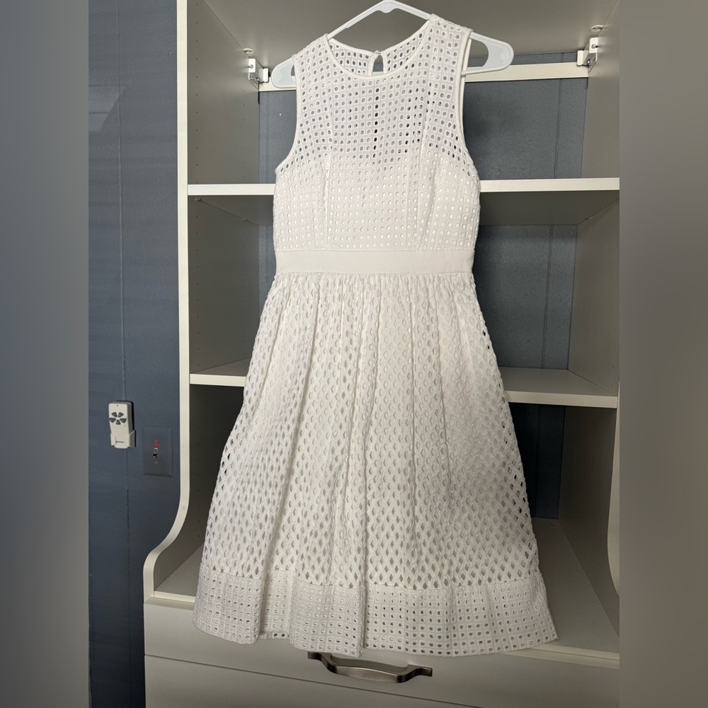 Eliza J White Eyelet Dress